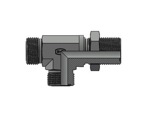 HTFS2704 MFS-MFS-MFS Bulkhead Tee